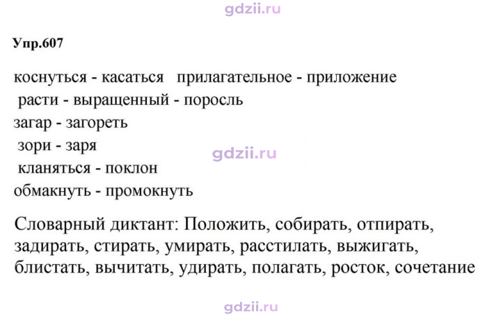 Скан решения номера 607