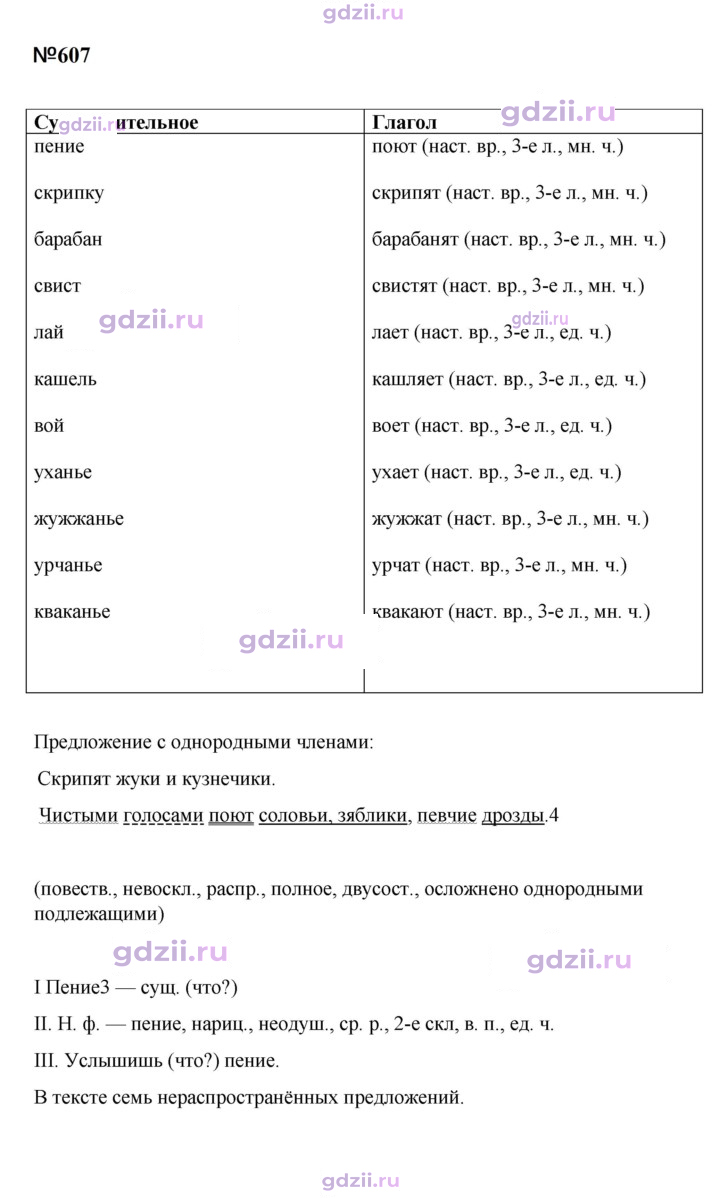Скан решения номера 607