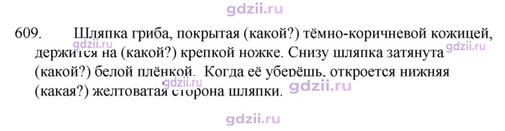 Скан решения номера 609