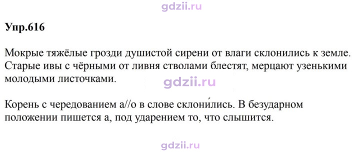 Скан решения номера 616