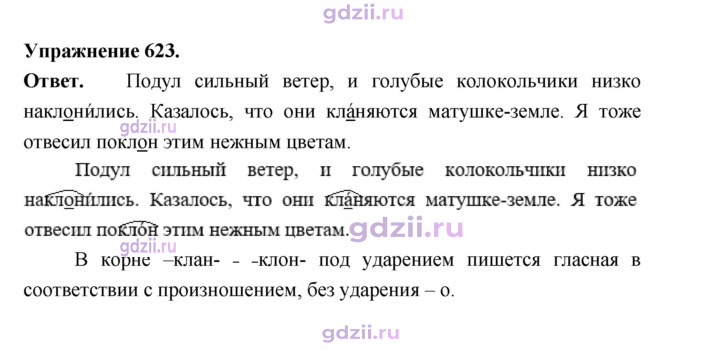 Скан решения номера 623