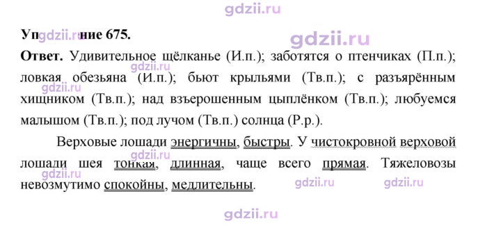 Скан решения номера 675