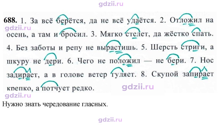Скан решения номера 688