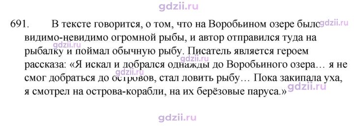 Скан решения номера 691