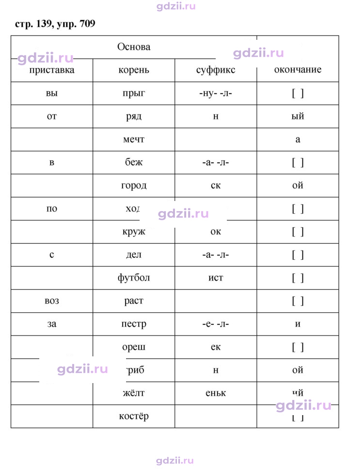 Скан решения номера 709