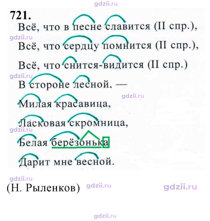 Скан решения номера 721