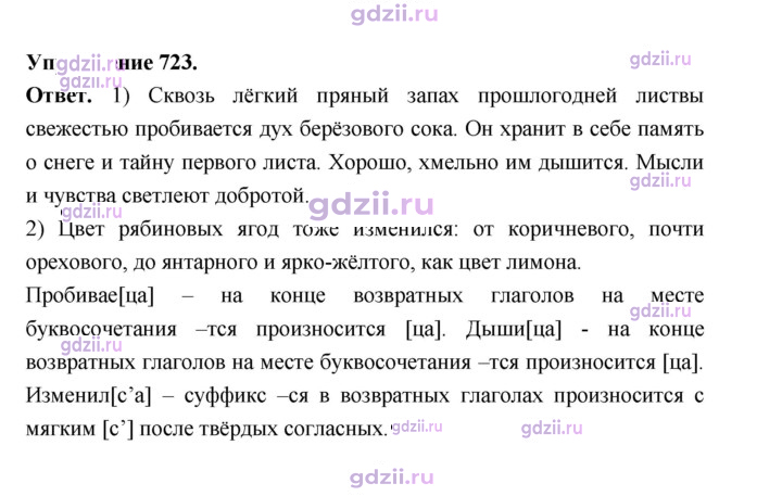 Скан решения номера 723