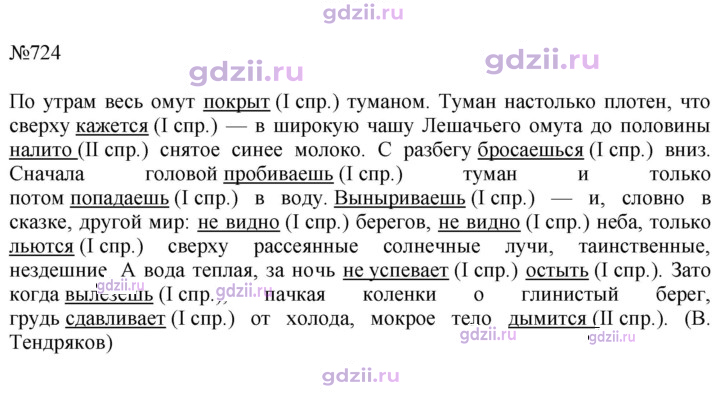 Скан решения номера 724