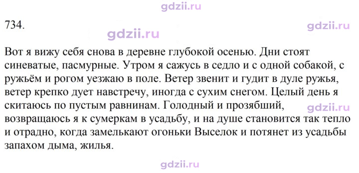Скан решения номера 734