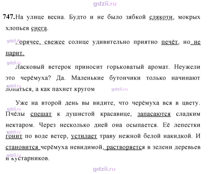 Скан решения номера 747