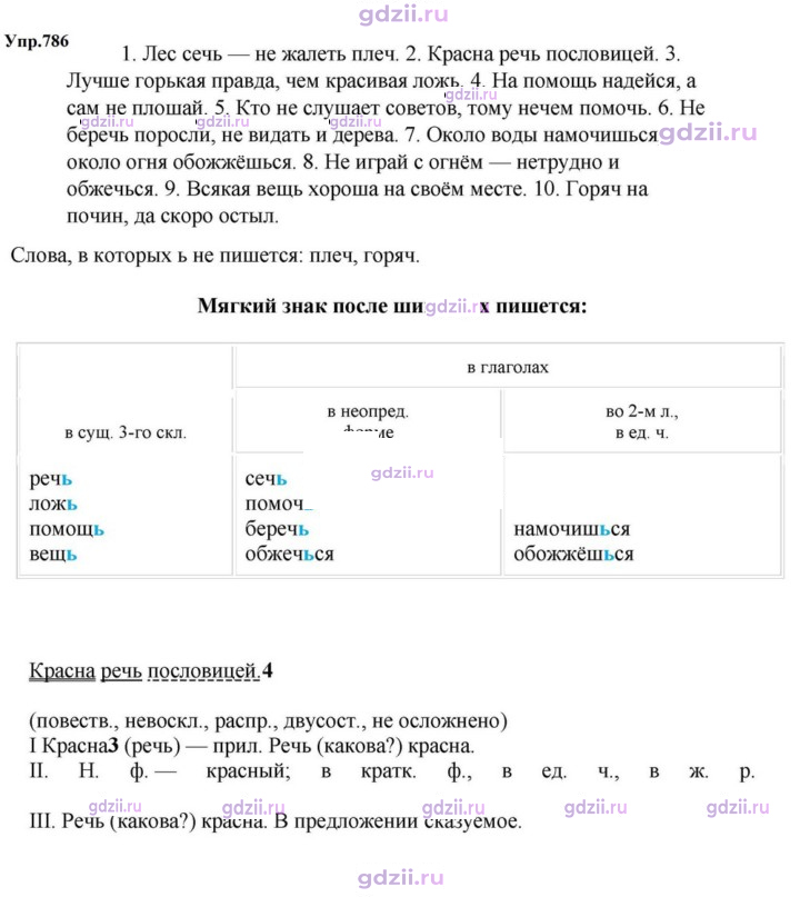 Скан решения номера 786