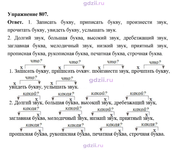 Скан решения номера 807