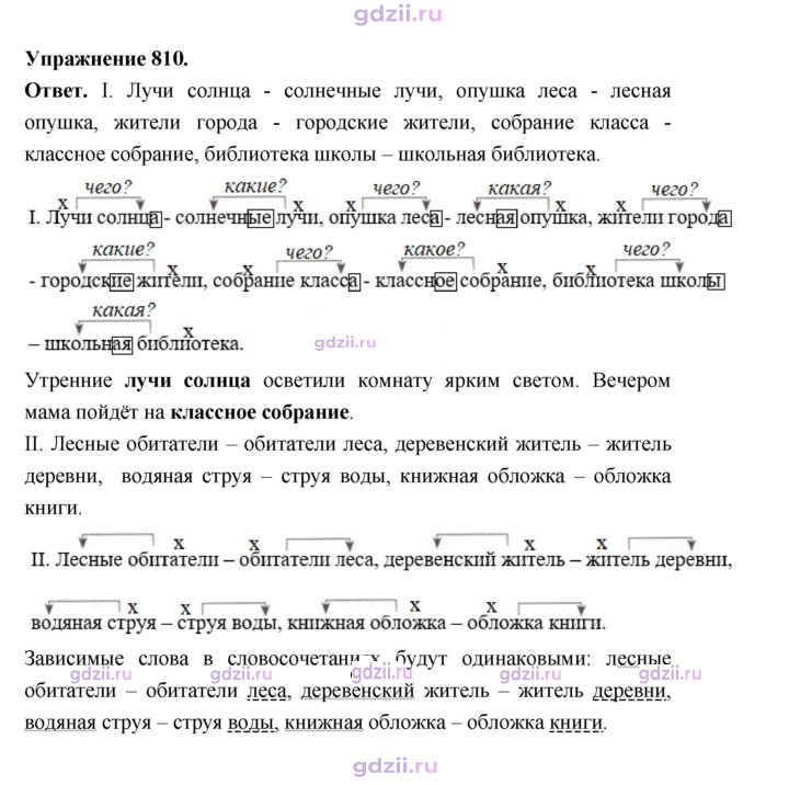 Скан решения номера 810