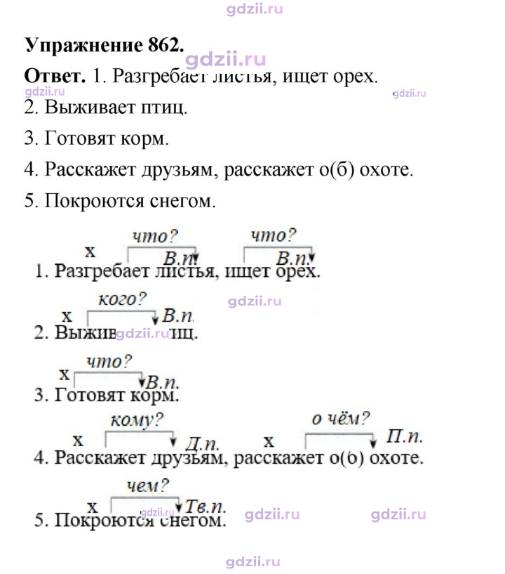 Скан решения номера 862