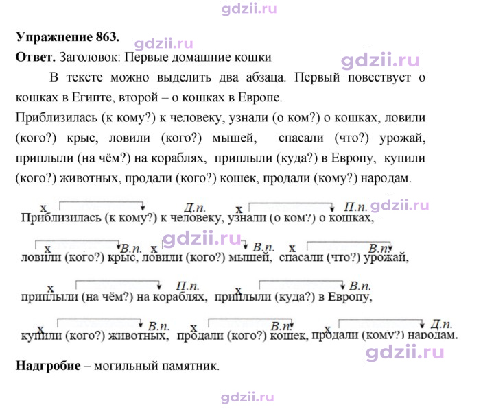 Скан решения номера 863