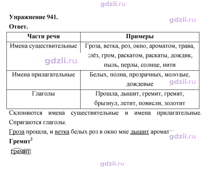 Скан решения номера 941