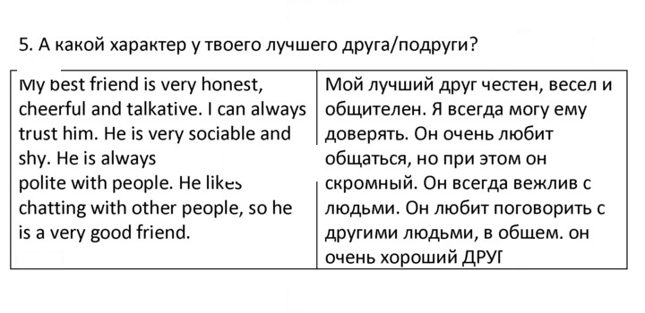 Скан решения номера 5
