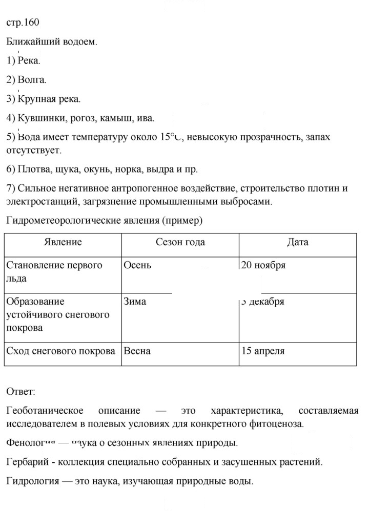 Скан решения номера 160