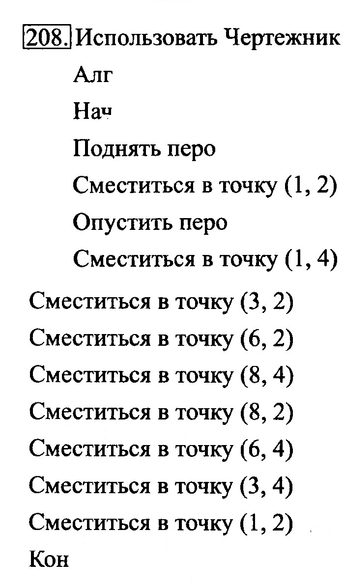 Скан решения номера 208