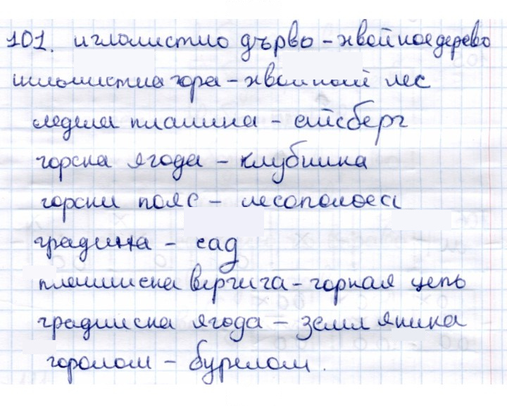 Скан решения номера 101