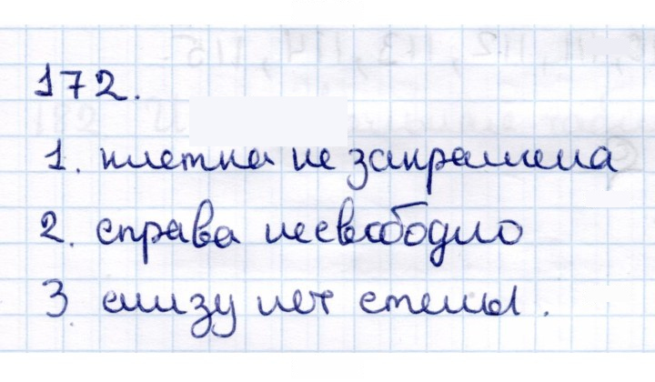 Скан решения номера 172