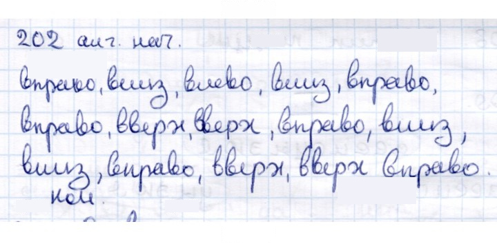 Скан решения номера 202