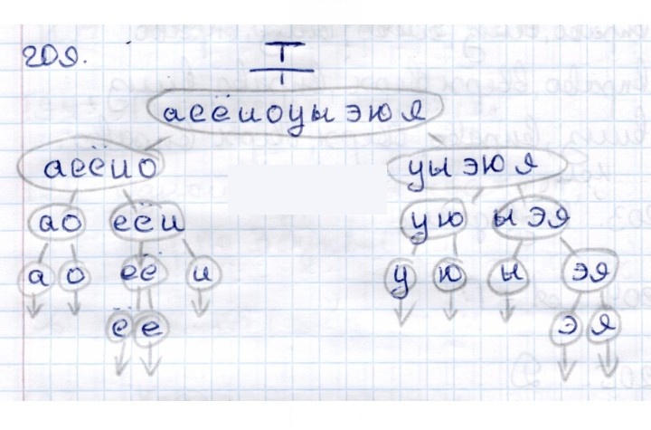 Скан решения номера 209