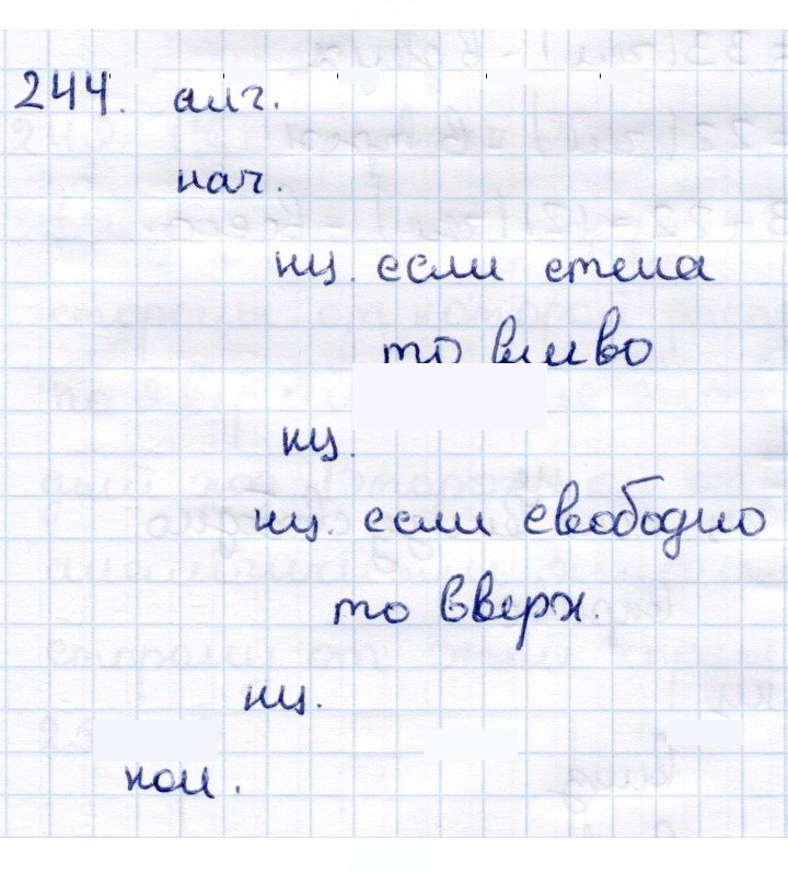 Скан решения номера 244