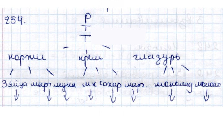 Скан решения номера 254