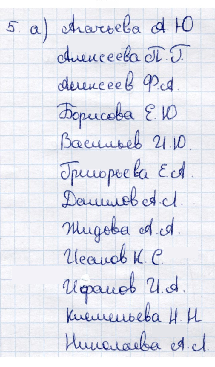 Скан решения номера 5