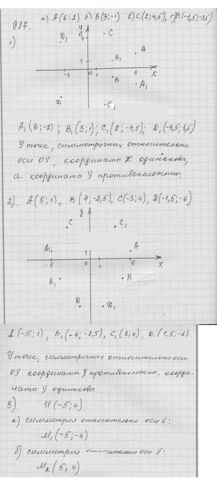 Скан решения номера (987)
