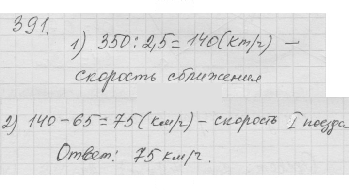 Скан решения номера (391)