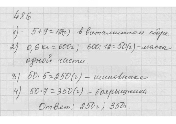 Скан решения номера 6.28 (486)