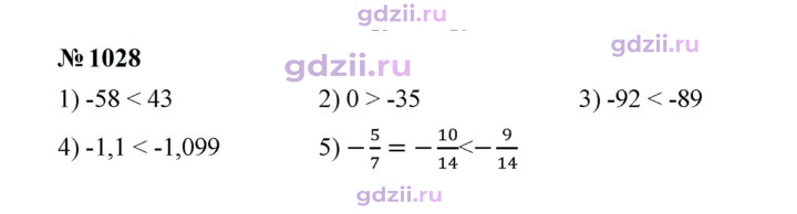 Скан решения номера 1028