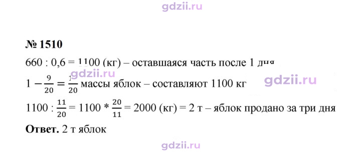 Скан решения номера 1510