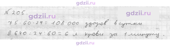 Скан решения номера 205