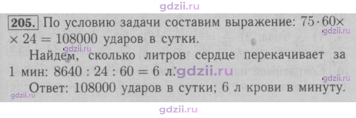 Скан решения номера 205