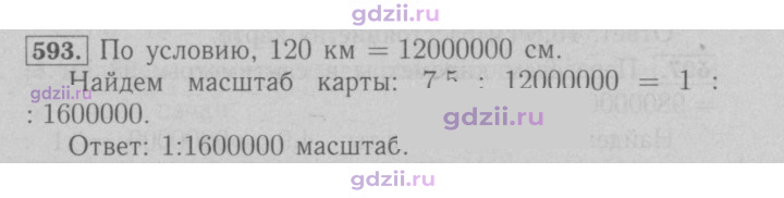 Скан решения номера 593
