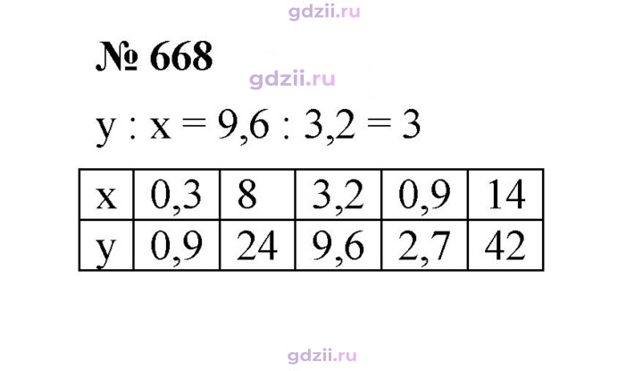 Скан решения номера 668