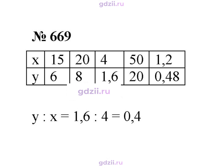 Скан решения номера 669