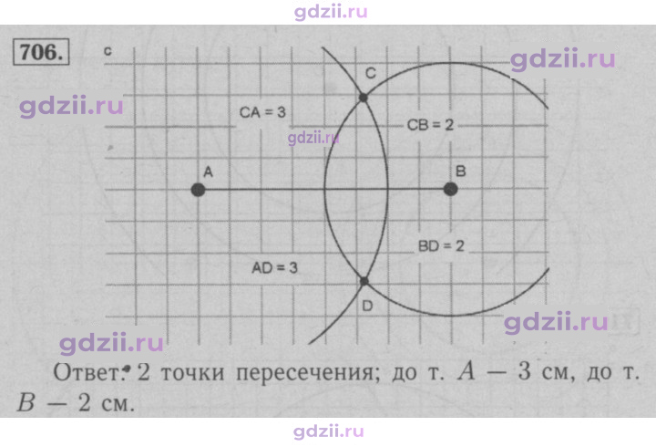 Скан решения номера 706