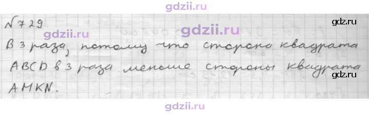 Скан решения номера 729