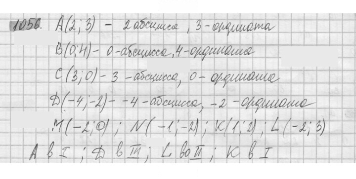 Скан решения номера 1056