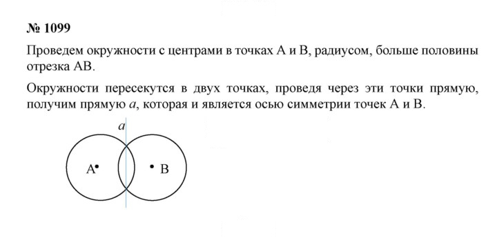 Скан решения номера 1099