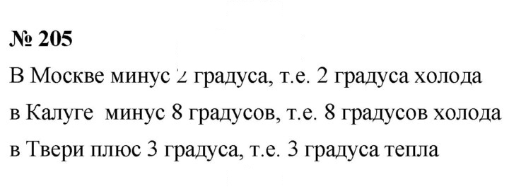 Скан решения номера 205
