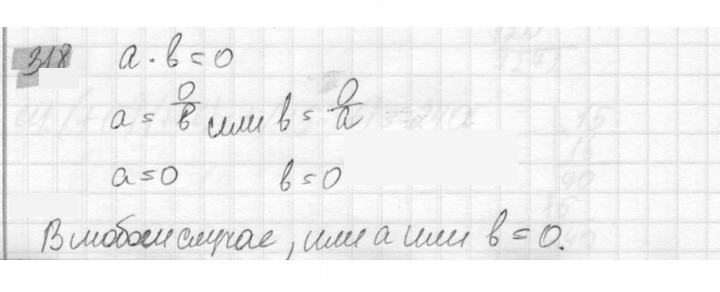 Скан решения номера 318