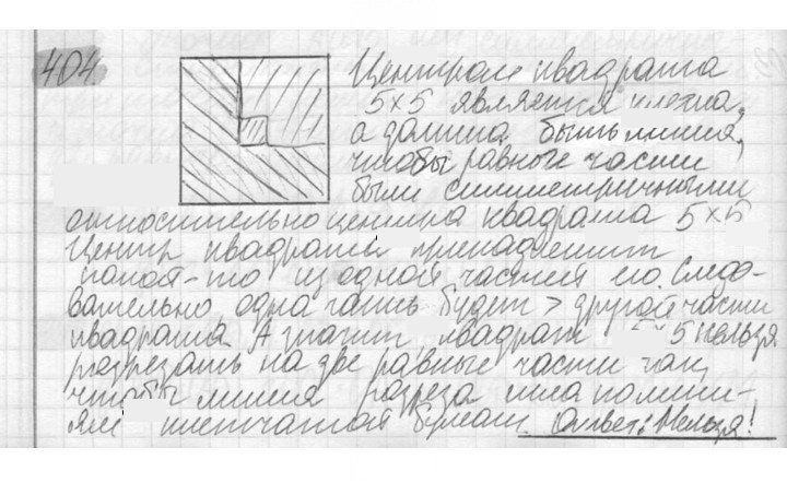 Скан решения номера 404