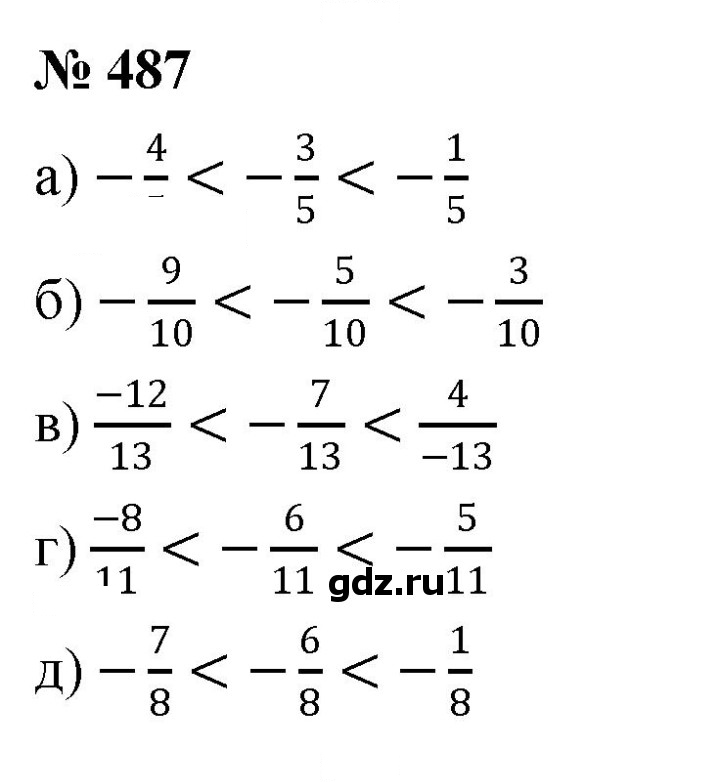 Скан решения номера 487