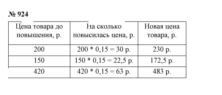Скан решения номера 924
