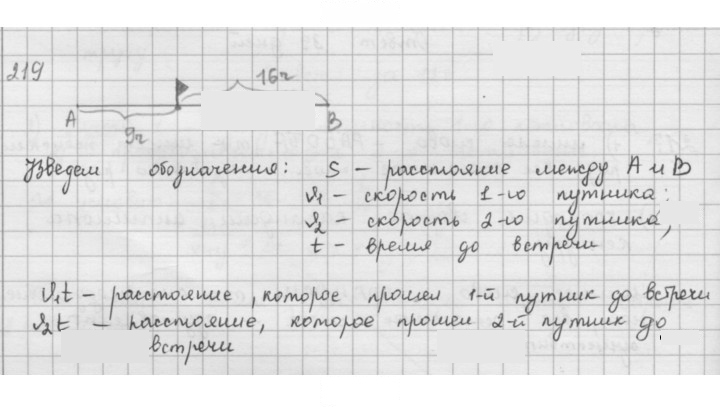 Скан решения номера 219